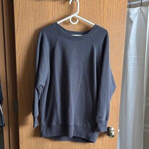 Aerie Women's Dark Gray Crew Neck Sweater